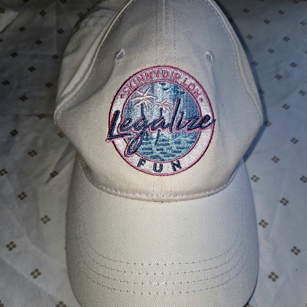White "Legalize Fun" Embroidered Baseball Cap
